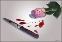 В Запорожье девушка снимала стресс с ножом в руках