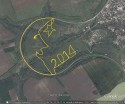Запорожский инженер сделал на поле огромную открытку (ФОТО)