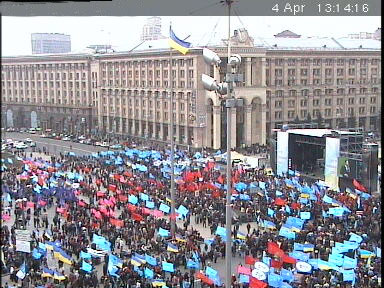 Митинг сторонников Коалиции на Майдане 4.04.2007 года собрал 40 тысяч человек
