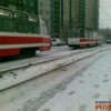Три трамвая столкнулись в Запорожье