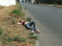 20-летний житель Запорожья решил отдохнуть на... обочине трассы