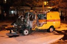 В центре Запорожья в результате ДТП загорелось и чудом не взорвалось авто 'службы газа' - пострадавшие в больнице - ФОТО+ВИДЕО