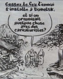 «Шарли Эбдо»: разрушенный Донецк, как тема для карикатуры - ФОТО