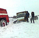 Спасатели 21 раз выезжали на оказание помощи водителям, попавшим в снежный затор