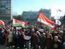 Днепропетровск провёл антифашистский марш и потребовал референдума - ВИДЕО