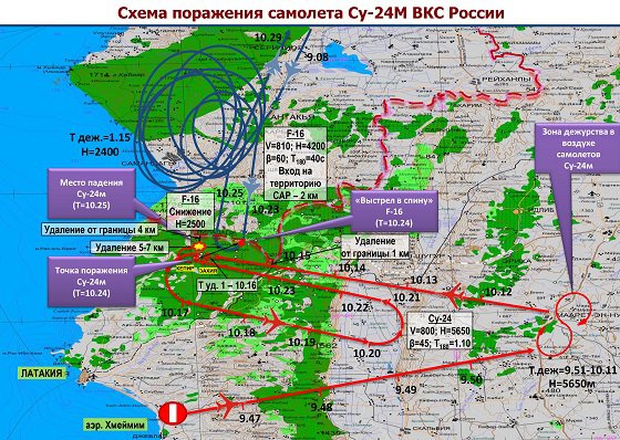 Главнокомандующий ВКС России представил фактическую картину атаки на Су-24М - ВИДЕО