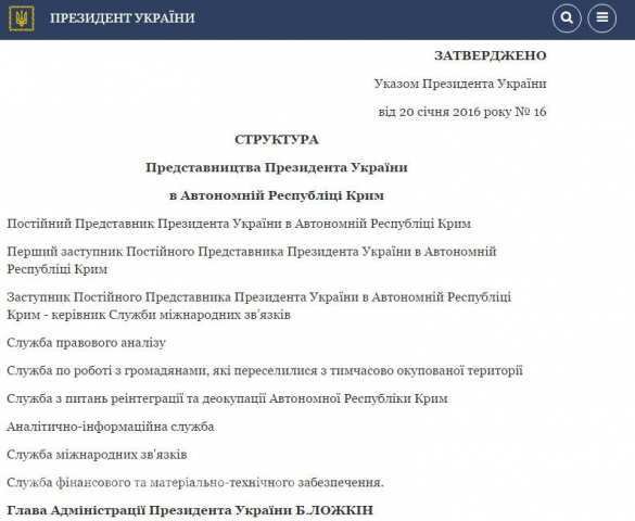 Порошенко создал «Службу деоккупации Крыма»