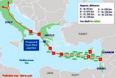 Кипр, Израиль и страны южной Европы хотят строить газопровод по дну Средиземного моря