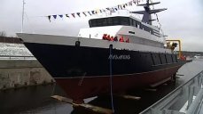 Новейшее океанографическое судно «Ильмень» спущено на воду