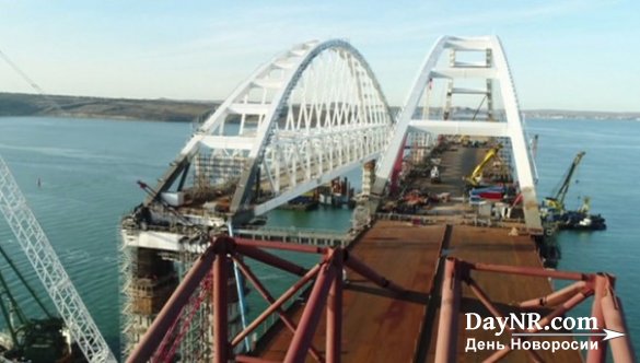 Строительство железнодорожной части Крымского моста выходит на новый уровень