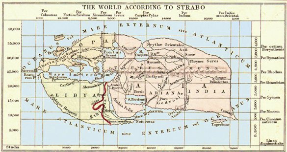 На самой древней карте мира, датируемой VI веком до нашей эры, изображены только три страны
