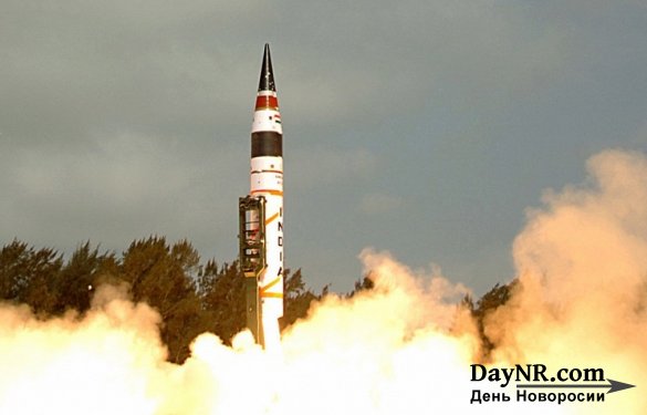 Индия испытала ракету «Агни-5», способную нести ядерный заряд