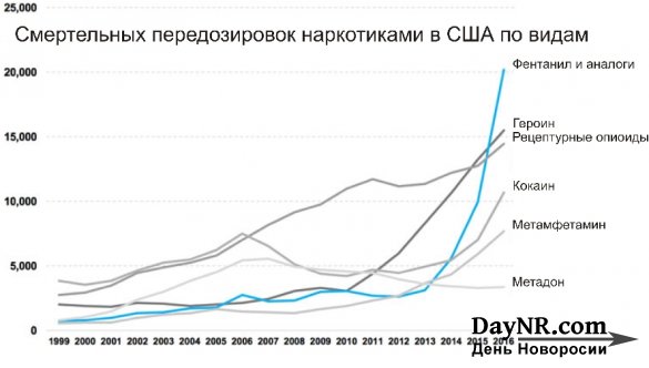 Опиоидная эпидемия в США продолжает буйствовать и края не видно