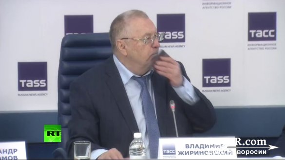 Пресс-конференция кандидата на пост президента России от партии ЛДПР Владимира Жириновского