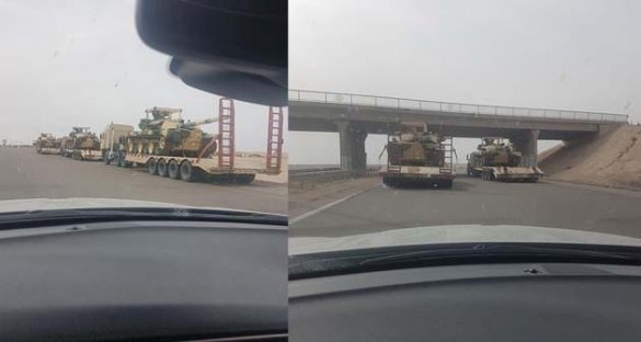 Первые кадры с прибывшими из России Т-90 в Ираке