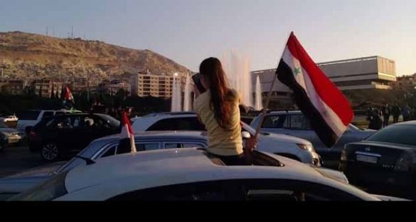 Жители Дамаска вышли на улицы, чтобы поддержать Асада