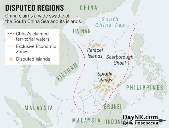 Китай сдерживает проникновение США в район Южно-Китайского моря