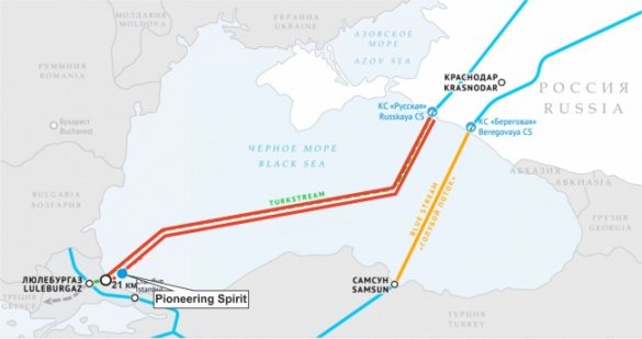 Пора на «Северный поток-2»: «Турецкий поток» достроят на этой неделе