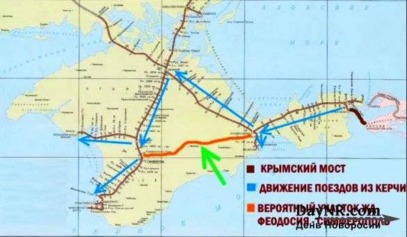 Строительство железной дороги от Керчи к Симферополю сочли нецелесообразным