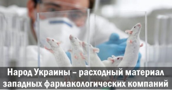 Народ Украины — расходный материал западных фармакологических компаний