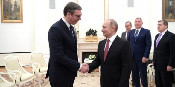 Владимир Путин наградил орденом Александра Невского президента Сербии Александра Вучича