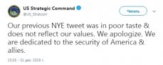 Командование ядерных сил США извинилось за твит с бомбардировкой