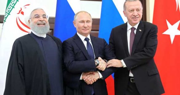 Трехсторонняя встреча в Сочи. Что обсудили Путин, Роухани и Эрдоган