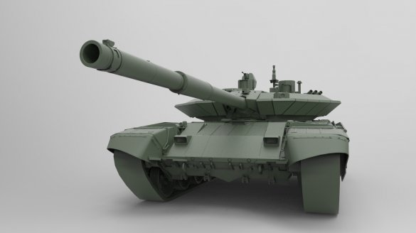 Танк Т-90МС демонстрирует боевые возможности