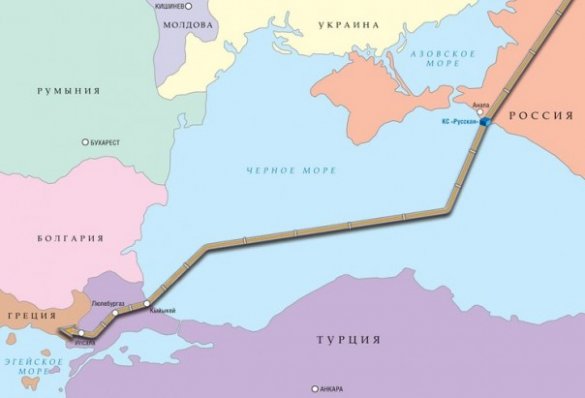 «Газпром» соединил морскую и наземную части газопровода «Турецкий поток»