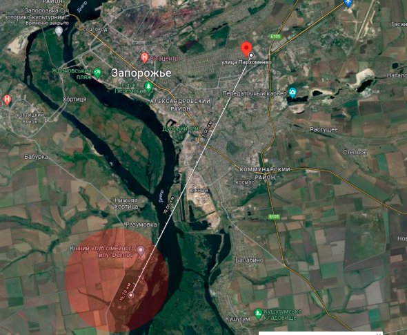 Район, из которого киевские террористы пытались попасть по детсаду
